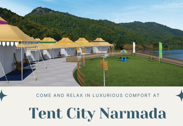 come and relax in luxurious comfort at Tent City Narmada!