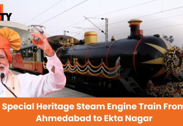 Special Heritage Steam Engine Train From Ahmedabad to Ekta Nagar