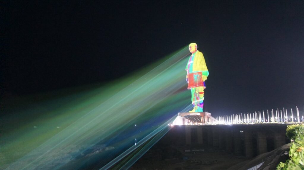 Statue Of Unity Laser Show