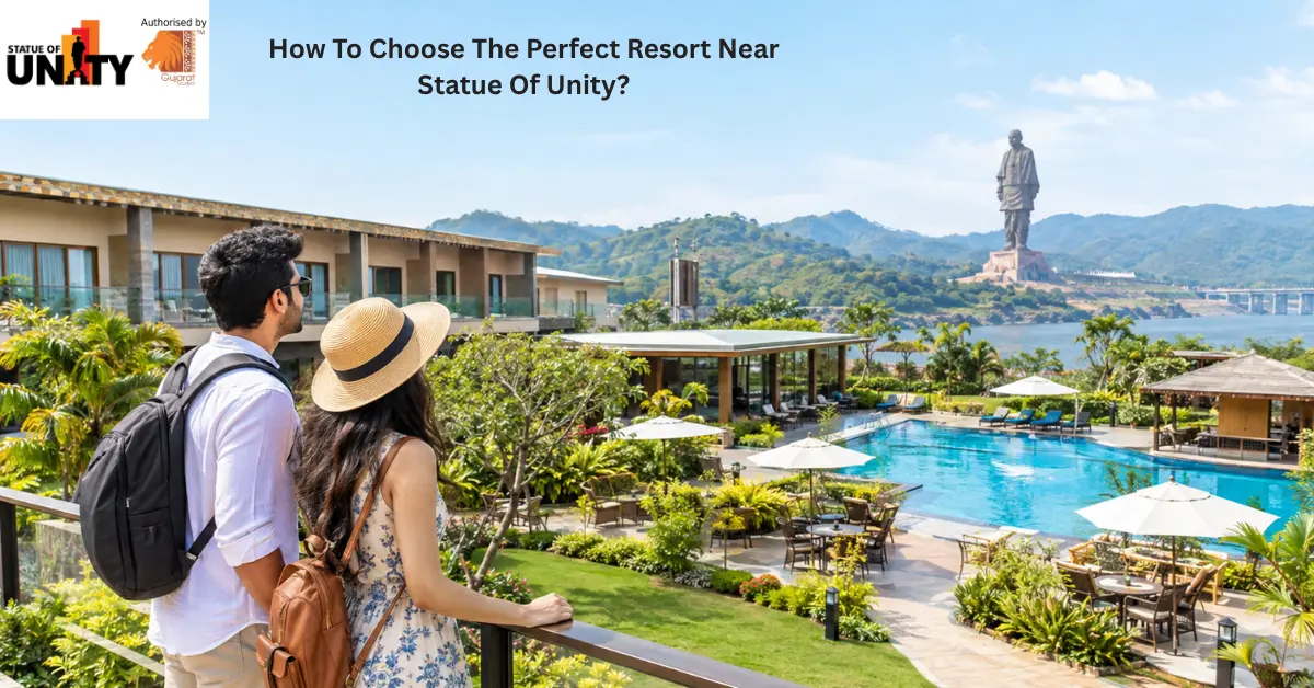 Resort near Statue of Unity with comfortable accommodation and scenic surroundings